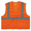 Glowear By Ergodyne Recycled Hi-Vis Safety Vest, Class 2, Orange, 4X/5X 8205HL-ECO